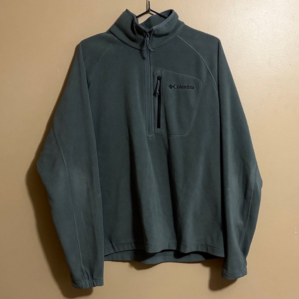 Columbia Grey Quarter-Zip Fleece